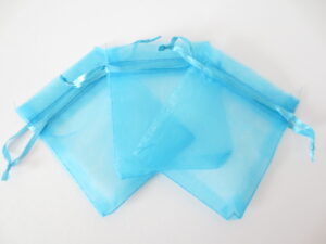 Organza Zakjes Turquoise 17 x 23cm