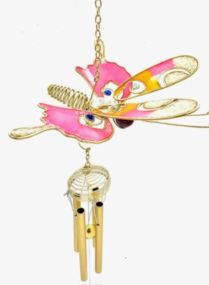 Vlinder Windgongs - Roze