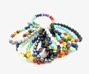 8mm Edelsteen 7 Chakra Armband zonder Doos