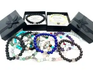 8mm Edelsteen Boeddha Armband met Doos