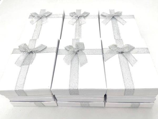 Sieradendoosjes Set van 12 stuks - Wit Lang
