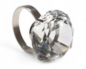 5 cm Kristallen Diamanten Servetring