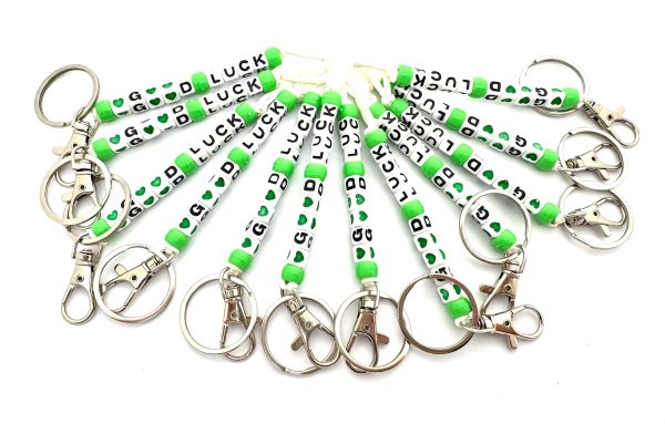 Good Luck Sleutelhangers - Groen 12 stuks