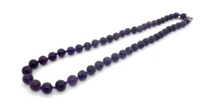 Groothandel – 8 mm Amethyst Kralenketting (zonder doosje)