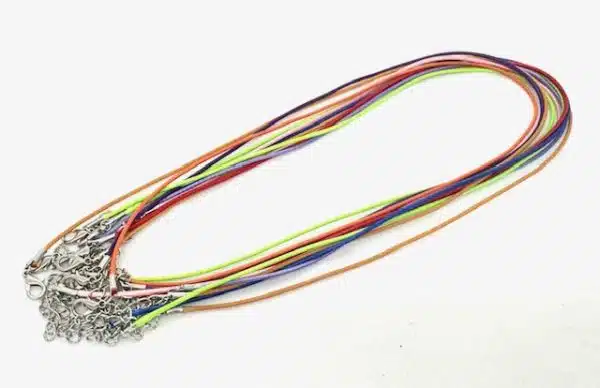 Regenboog Leren Halskettingen, set van 10 stuks
