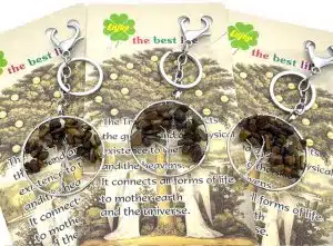 Tree of Life Sleutelhanger met Tijgeroog Edelstenen