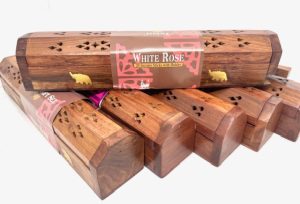 Tulasi Wierookhouder Giftpack White Rose (6st)