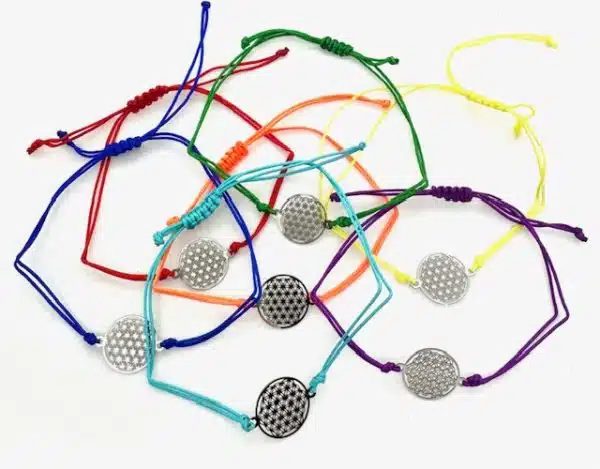 Verstelbare 7 Chakra Bloem des Levens Armbanden