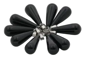 Zwarte Onyx Druppelhanger (10 stuks)