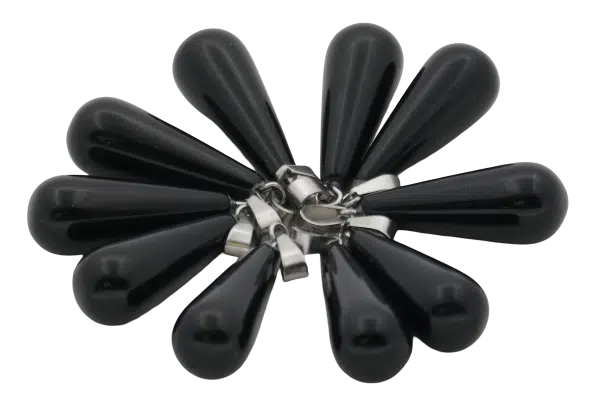 Zwarte Onyx Druppelhanger (10 stuks)