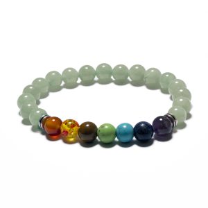 8mm 7 Chakra Armband zonder Doos - Aventurijn