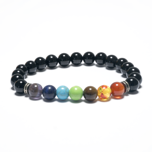 8mm 7 Chakra Armband zonder Doos - Onyx