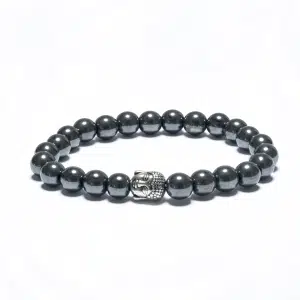 8mm Boeddha Armband zonder Doos - Hematiet