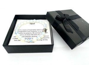 8mm Boeddha Opaal Armband – Inclusief Cadeaubox