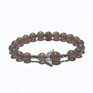 8mm Engel Armband zonder Doos - Aardbei Kwarts