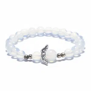 8mm Engelen Armband zonder Doos - Opaal