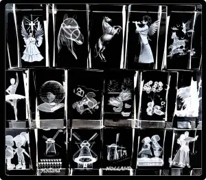 3D Laser Kristalblokken