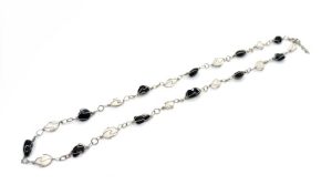 Groothandel Gepolijste Edelsteen Ketting Draadgewikkeld - Onyx Milky Quartz (klein)