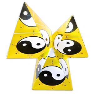 Kristal Piramide Yin Yang Geel 4 x 4