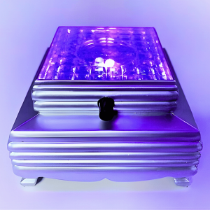 Licht voetje zilver vierkant II