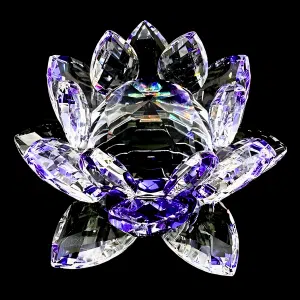 Kristal Lotus - Paars (groot)