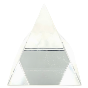Kristalpiramide Helder Wit 12 × 12 cm