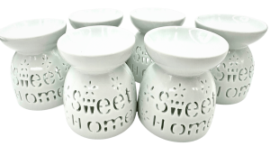 Oliebrander Set Sweet Home Wit (6 stuks)
