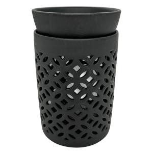 Oliebrander Zwart met Kom