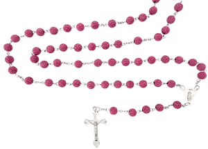Rozenkrans Roze Rond met kruis