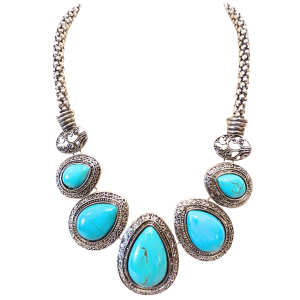 Turquoise sieraden set H