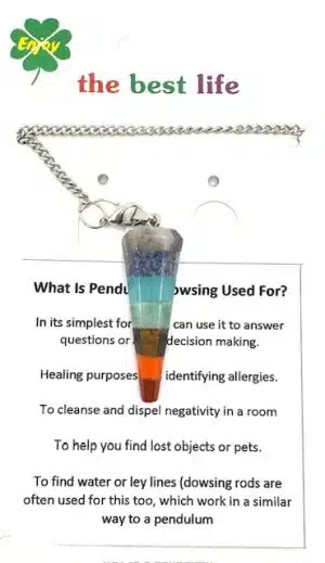 7 Chakra Edelsteen Pendel Kegel