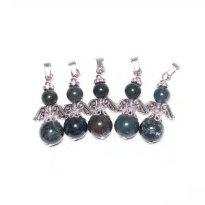 Engel Edelsteen Pendant Set (5st) - Moss Agate