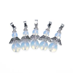 Engel Edelsteen Pendant Set (5st) - Opaal