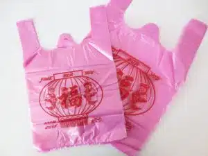 Feng Shui plastic gelukstasjes roze (50 stuks) grote