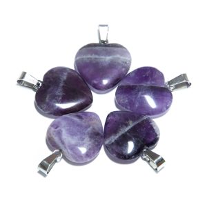 Hartje Pendant Groothandel - Amethyst (5st)