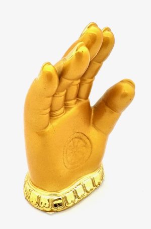Gouden Boeddha Hand Beschermingsbeeld