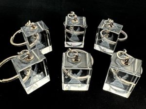 Kristallen Engel Sleutelhanger Set – (6 Stuks)