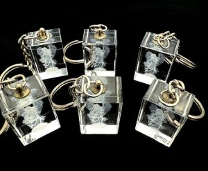 Kristallen Nieuwe Engel Sleutelhanger Set – (6 Stuks)