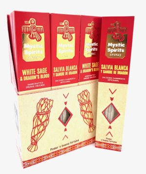 Mystic Spirits Witte Salie & Drakenbloed–Handgemaakte Smudge Wierook