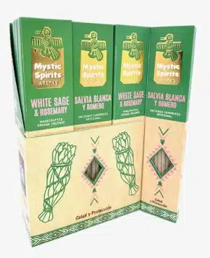 Mystic Spirits Witte Salie & Rozemarijn–Handgemaakte Smudge Wierook