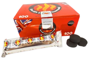 Swift-Lite Snelontbrandende Houtskool (40 mm × 100 stuks)