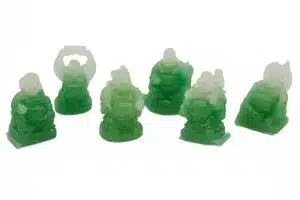 3 cm Jade Lachende Boeddha Set (6 stuks)
