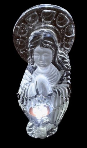Klein Kristallen Heilige Maria Figuur - 7,4 cm