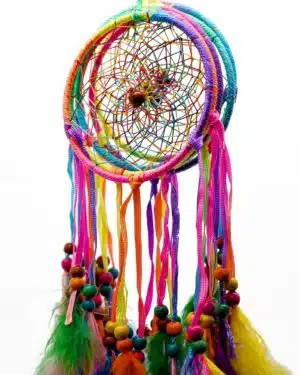 10 cm Ronde Regenboog Dromenvanger Set (6 Stuks)