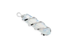 Opaliet Edelsteen Draadwikkeling Hanger